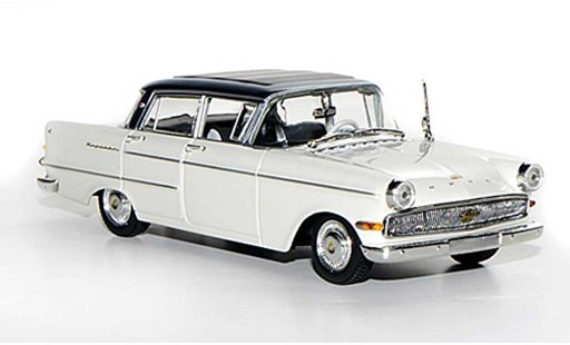 Opel Kapitan P2.6 1/43 Minichamps blanco/azul 1959 coche miniatura