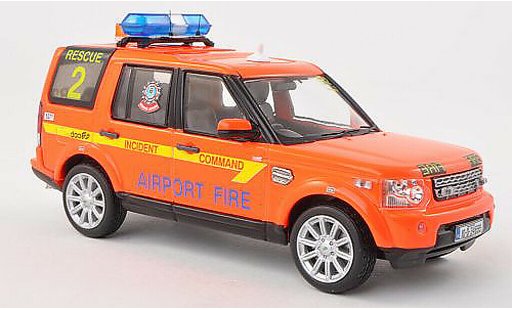 Land Rover Discovery Base 1/43 IXO 4 Dublin Airport feu Service Rescue pompiers (IRL) 2010 coche miniatura