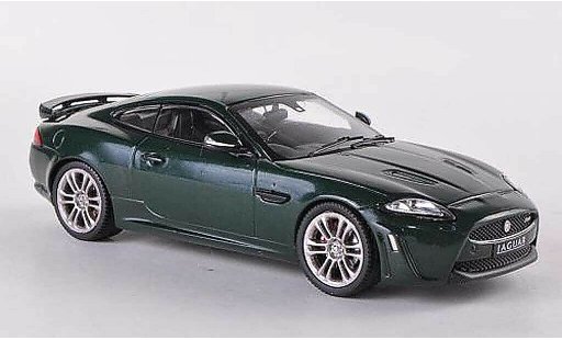 Jaguar XKR S 1/43 IXO verde RHD 2010 coche miniatura