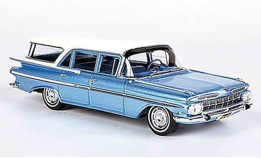 Chevrolet Impala Station Wagon 1/43 Spark 1959 grisazul/blanco Sondermodell MCW L.E. 300 1959 coche miniatura