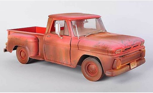 Chevrolet C-10 Pickup 1/18 Greenlight Stepside rojo Twilight - Bella's Chevy Truck 1963 coche miniatura