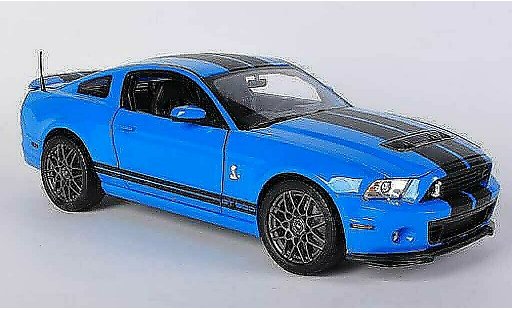 Shelby GT 500 2013 1/18 Shelby Collectibles azul/matenegro coche miniatura