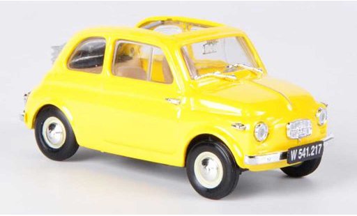 Steyr Puch 500 1957 1/43 Brumm amarillo abiertoes techo plegable coche miniatura