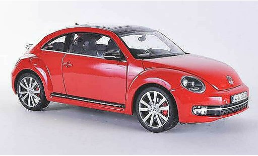 Volkswagen Beetle Base 1/18 Welly rojo/negro 2012 coche miniatura
