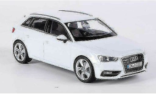 Audi A3 sportback 1/43 Schuco blanco 2012 coche miniatura