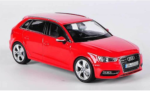 Audi A3 sportback 1/43 Schuco rojo 2012 coche miniatura