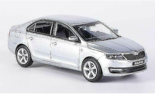 Skoda Rapid Base 1/43 Abrex grisgris 2012 coche miniatura