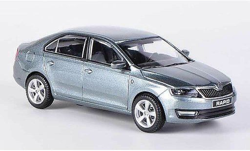 Skoda Rapid Base 1/43 Abrex antracita 2012 coche miniatura