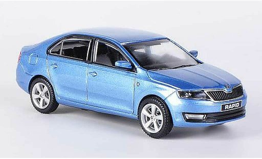 Skoda Rapid Base 1/43 Abrex azul 2012 coche miniatura