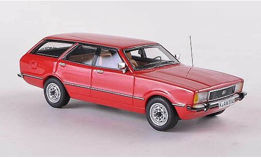 Ford Taunus TC2 1/43 Neo Turnier GL rojo 1976 coche miniatura