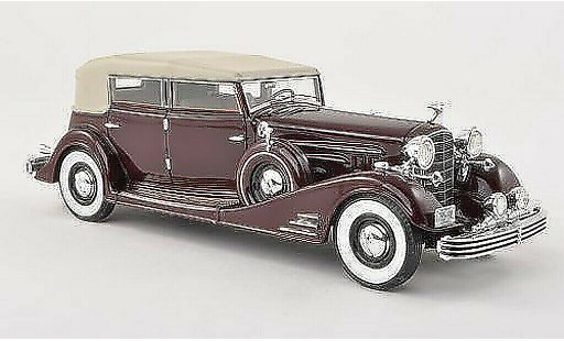 Cadillac Fleetwood Phaeton 1/43 Neo Allweather negro-rojo/negro-beige 1933 coche miniatura