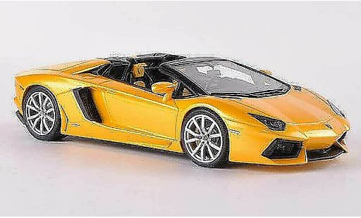 Lamborghini Aventador LP700-4 1/43 Look Smart Roadster met.amarillo coche miniatura