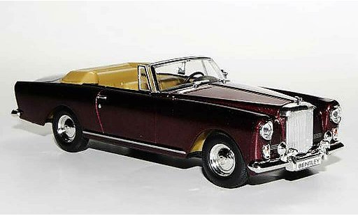 Bentley Continental cabriolet 1/43 Yat Ming S2 DHC Park Ward rojo LHD coche miniatura