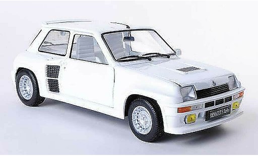 Renault 5 Turbo 1/18 Universal Hobbies blanco coche miniatura