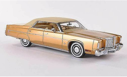 Chrysler Imperial Hardtop 1/43 Neo 4-Door Sedan gold/beige mate 1975 coche miniatura