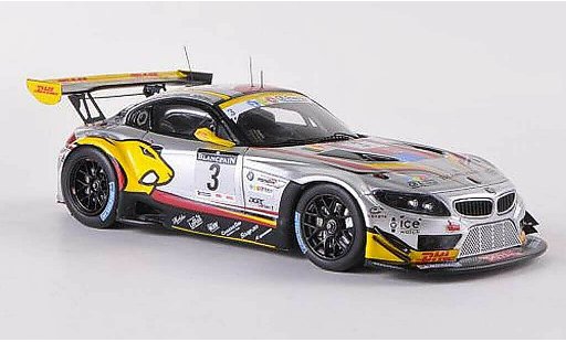 Bmw Z4 course 1/43 Spark E89 No.3 DHL 24h Spa 2012 M.Palttala/B.Leinders/M.Martin coche miniatura