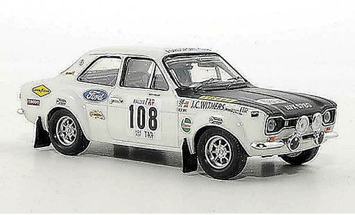 Ford Escort MK1 1/43 Trofeu 1600 TC No.108 R.Fiddler / B.Hughes Rally Portugal 1970 coche miniatura