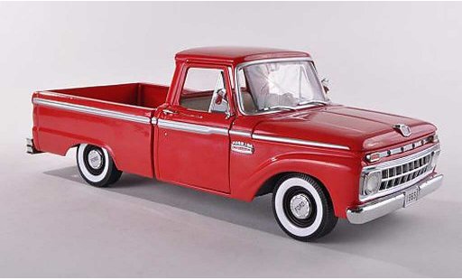 Ford F-100 Pickup 1/18 Sun Star 00 Douane Cab rojo 1965 coche miniatura