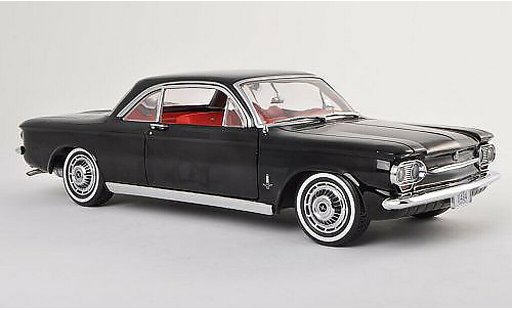 Chevrolet Corvair Coupe 1/18 Sun Star negro 1963 coche miniatura