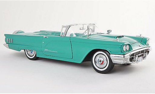 Ford Thunderbird Squarebird 1/18 Sun Star Convertible negro-turquesa coche miniatura