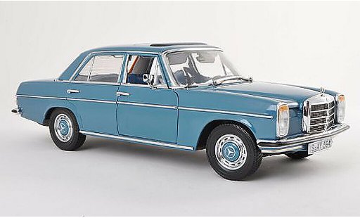 Mercedes 220 Base 1/18 Sun Star (W115) azul Strich 8 1968 coche miniatura