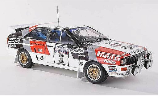 Audi Quattro a2 1/43 Sun Star No.3 Pirelli/BBS Rally Grande-Bretagne 1983 S. Blomqvist/B.Cederberg coche miniatura