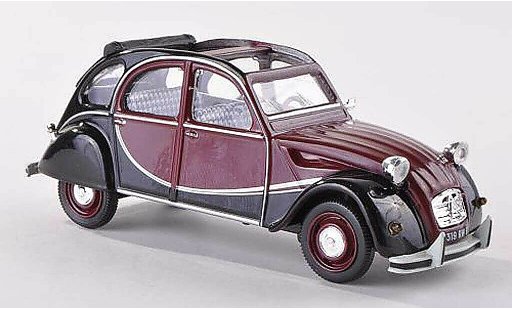 Citroen 2CV Charleston 1/43 Vitesse negro-rojo/negro 1982 coche miniatura