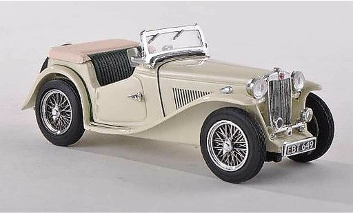 MG TC Base 1/43 Vitesse ouverde beige RHD coche miniatura
