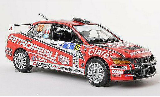 Mitsubishi Lancer Evolution IX 1/43 Vitesse No.32 Petroperu Rally Guanajuato Mexiko 2012 N.Fuchs/F.Mussano coche miniatura