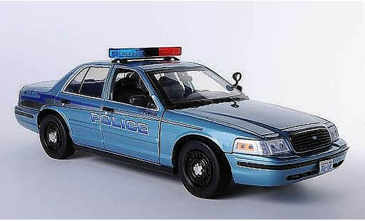 Ford Crown Police Interceptor 1/18 Greenlight Victoria Forks Twilight - Charlie's Cruiser coche miniatura