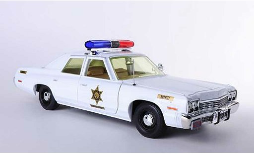 Dodge Monaco 1974 1/18 Johnny Lightning Hazzard County Sheriff The Dukes of Hazzard - Rosco Patrol Car coche miniatura