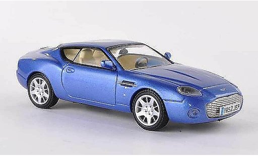 Aston Martin DB7 zagato 1/43 WhiteBox azul coche miniatura
