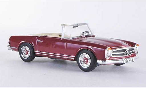 Mercedes 230 SL 1/43 WhiteBox (W113) rojo 1963 coche miniatura