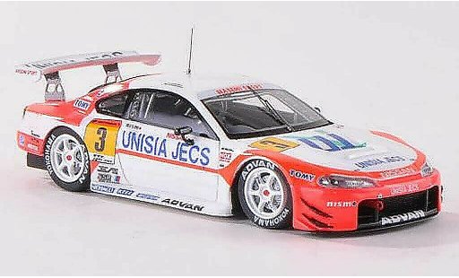 Nissan Silvia S15 1/43 Ebbro No.3 Unisia Jecs JGTC 2002 T.Yamano/M.Yanagida coche miniatura