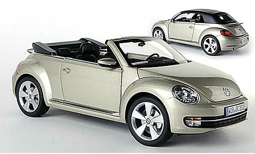 Volkswagen Beetle Cabriolet 1/18 Kyosho Descapotable beige 2013 coche miniatura