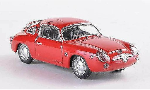 Fiat 750 Abarth 1/43 Best Zagato rojo 1958 coche miniatura