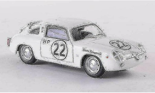 Fiat 750 Abarth 1/43 Best Zagato No.22 Team Roosevelt Sebring 1960 coche miniatura