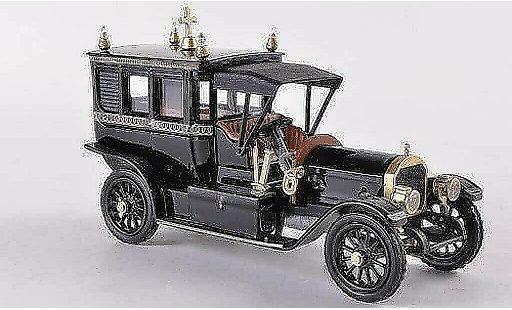 Mercedes 1908 Base 1/43 Rio Bestattungsfahrzeug negro/gold coche miniatura