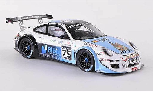 Porsche 911 GT3 1/43 Spark R 2012 No.75 Alcra Flash 24h Spa M.Hennerici/X.Maassen/M.Goossens coche miniatura