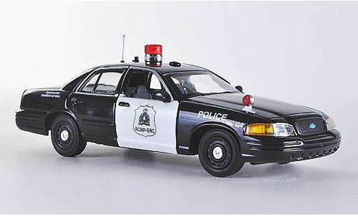 Ford Crown Police Interceptor 1/43 First Response Victoria RCMP - Royal Canadian Mounted negro/blanco Polic&iacute;a (CAN) coche miniatura