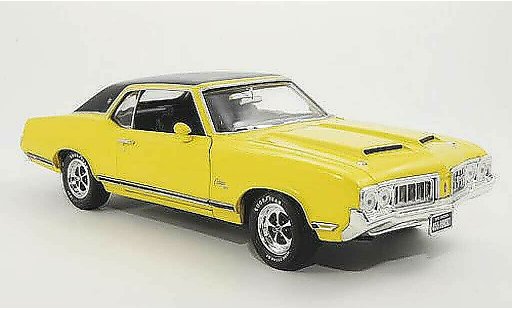 Oldsmobile Cutlass SX 1/18 Ertl amarillo/negro 1970 coche miniatura