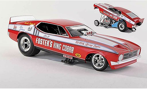 Ford Mustang Funny Car 1/43 Ertl NHRA Foster's King Cobra coche miniatura