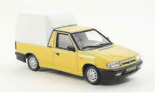 Skoda Felicia Pick-Up 1/43 Abrex amarillo/blanco 1996 coche miniatura