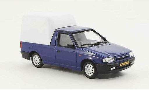 Skoda Felicia Pick-Up 1/43 Abrex azul/blanco 1996 coche miniatura