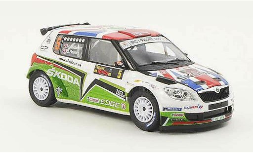 Skoda Fabia S2000 1/43 Abrex No.5 A.Mikkelsen / O.Floene Rally Zypern 2011 coche miniatura