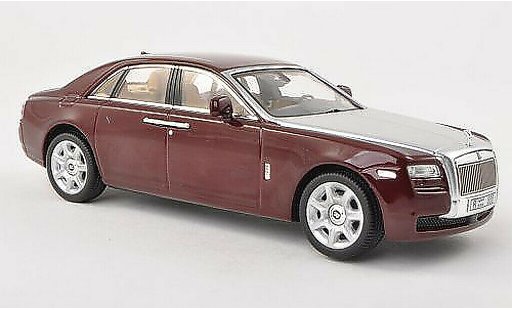 Rolls Royce Ghost Base 1/43 IXO negro-rojo/gris LHD 2009 coche miniatura