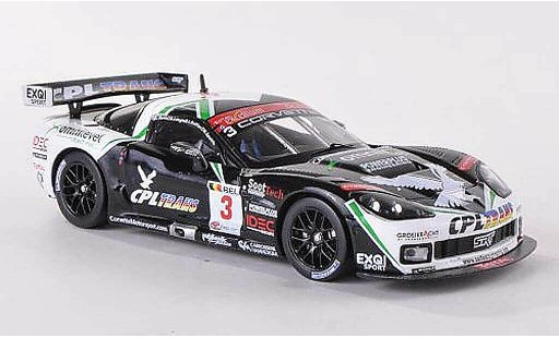 Chevrolet Corvette course 1/43 IXO STI S206 C6 R No.3 CPL Trans 24h Spa 2009 O.Gavin/J.Ruffier/M.Soulet/B.Longin coche miniatura