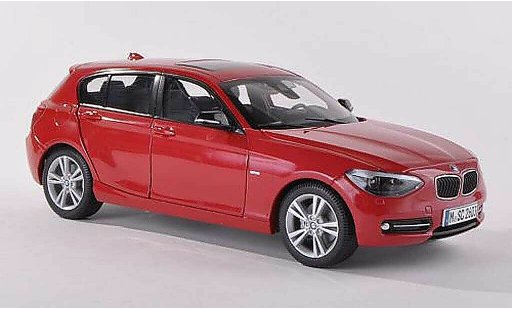 Bmw 120 F20 1/18 Paragon d negro-rojo coche miniatura