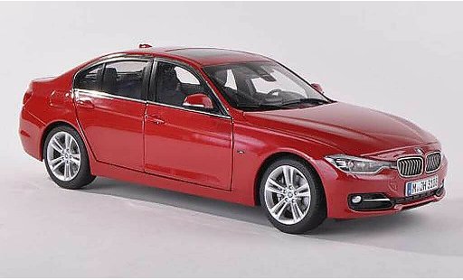 Bmw 330 berline 1/43 Paragon F30 negro-rojo coche miniatura