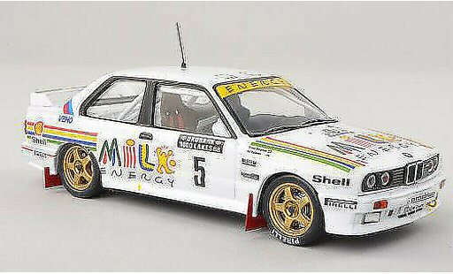 Bmw M3 course 1/43 IXO E30 No.5 Milk Energy Rally 1000 Lakes 1988 A.Vantanen/B.Berglund coche miniatura